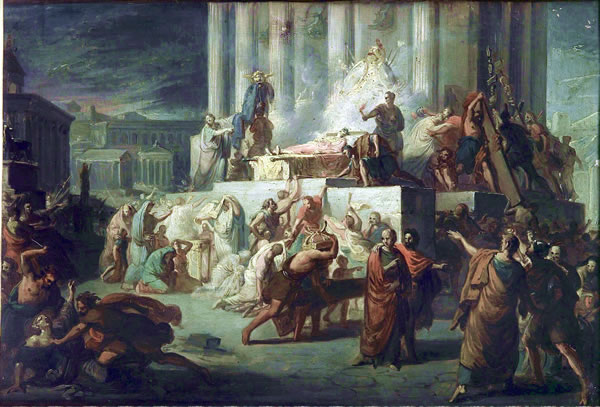 Pietro Gagliardi: Funerali di Cesare, XIX secolo – Collezione Accademia di San Luca, Palazzo Carpegna Roma IT