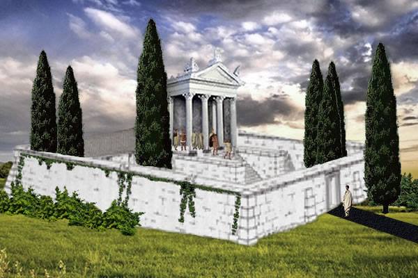 Reconstructive hypothesis  of Marcus Nonius Macrinus's tomb