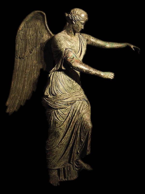 Winged Victory, Greek bronze from the 3rd century BC with a Roman addition from the 1st century AD - Museo di Santa Giulia, Brescia
