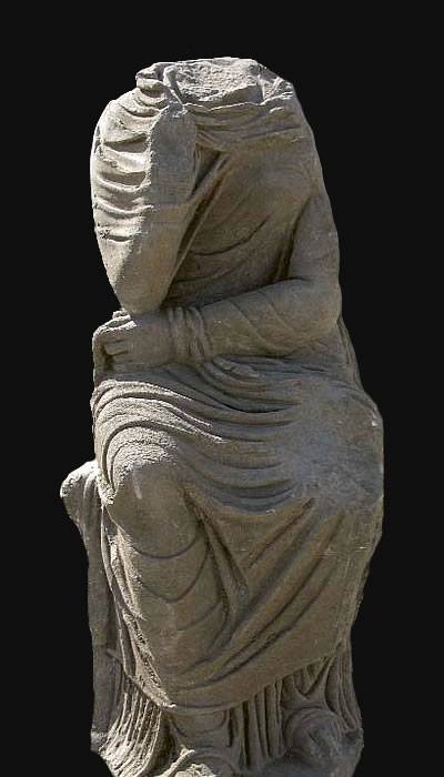 Tomb of Marcus Nonius Macrinus - Statue of woman