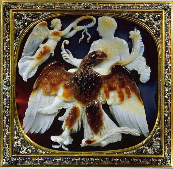 Cameo depicting the apotheosis of Claudius 1st century A.D., attributed to Skylas - Cabinet des Medailles, Paris Fr