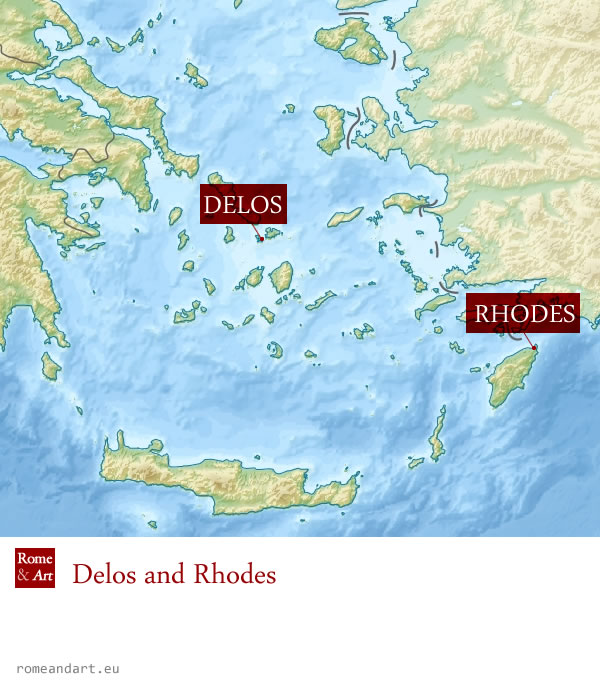 El Agorà de los Italicos en Delos