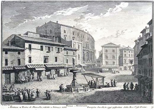 Teatro Marcello - vista da Piazza Montanara